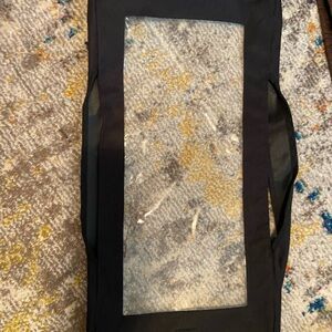 Thirty-One Black Fabric/plastic lid/cover for large utility tote